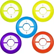 Fishing Wire Small Spool,Portable Fishing Leader Spool - Silicone Angling Leader Organizer Enclosed Set of 5, Portable Angler Wire Spooling Gear