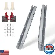 Knobonly 18 Inch Undermount Drawer Slides Soft Close 8 Pair 85 LB Capacity He