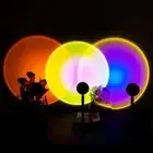 Small USB Sunset floor Lamp Night Light Minimalistic Design Projector Floor Lamp
