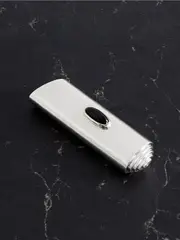 [Sophie Buhai] Sophie Buhai - Cyclops Silver Onyx Lighter Case - One size One size Silver
