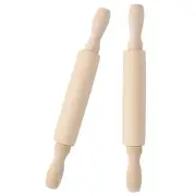 2 Pcs Kids Baking Tool Utensils Mini Rolling Pin Child for Toy Small Pastry