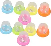 Vaguelly 10pcs Plastic Dice Cup Game Dice Shaker Set for Kids Party Cups with Bright Colors