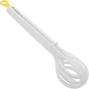 LALAFINA Noodles with Egg Sandwich Small Whisk Kitchen Whisk Kitchen Egg Beater Hand Mixer Beaters Plastic White