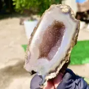 129G Restoration of Natural Agate Crystal Cave Quartz Cluster Specimens
