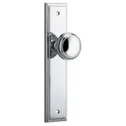 Paddington Knob Stepped Backplate Polished Chrome