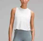 lululemon Ultralight Waist-Length Tank Top Size 8 White