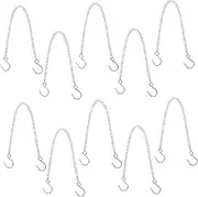 LOEFLIFA 10pcs Hanging Chains with Hooks for Bird Feeders Billboards Ornaments Planters and Lanterns and Versatile for Various Applications