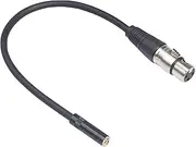 Female XLR to 1/8 Stereo Cable, tunghey Balanced XLR Female to 3.5mm(1/8 inch) Female TRS Mini Jack Audio Converter Adapter Cable (0.3m)