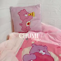 在飛比找蝦皮購物優惠-現貨💗CHUMI 愛心小熊 抱枕被子毯子 枕頭靠枕車用枕頭被