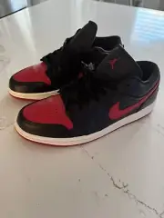 Size 10.5 - Air Jordan 1 Low Bred Sail W