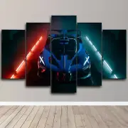 Bugatti Bolide Modern Beauty Cars 5 Piece Canvas Wall Art Print Home Decor