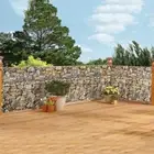 15 Ft. Realistic Faux Stone Porch Patio Deck & Fence Privacy Netting Screen