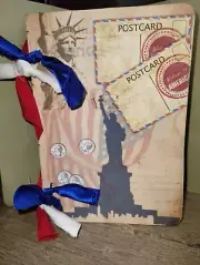 USA America Junk Journal Scrapbook