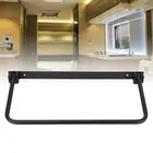 2 Set Foldable RV Shoe Rack Wall Mounted Shoe Organizer Shelf Black