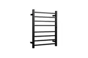 HOTWIRE Hotwire Heated Towel Rail - Square Bar (H700mmxW530mm) with Timer - Black