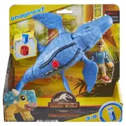 Fisher-Price Imaginext Jurassic World Camp Cretaceous Mosasaurus Dinosaur & Kenj