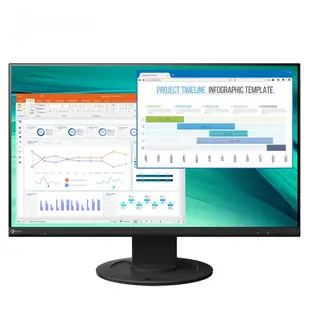 EIZO FlexScan EV2460 黑色 24型/低藍光低閃頻護眼/薄邊框