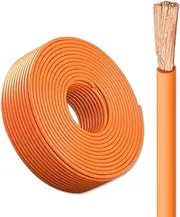 EV Silicone Rubber High-Temp Power Cable for Electric Vehicles & Charging – 1500V Rated, Oxygen-Free Copper -60°C to 180°C 3.2ft/16.4ft/32.8ft/52.4ft, Braided+Foil Shielding(3.2ft,16mm2)