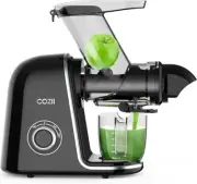 Cold Press Juicer,Slow Masticating Juicer Extractor Soft/hard Mode & Quiet