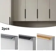 Simple Built In Cabinet Wardrobe Drawers Rounded Corners Alloy Black Cm