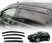 OAD4X4 Weathershields Compatible with Hyundai IX35 2010-2015, Weather Shields Window Visors Wind Deflectors Sun Rain Guard 4PCS Set