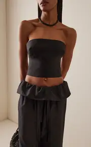 [Matteau] Exclusive Strapless Cotton-Silk Top