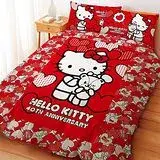 在飛比找遠傳friDay購物優惠-【享夢城堡】單人被套HELLO KITTY 40周年紀念版系