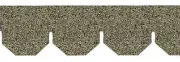 Dollhouse Miniature Frost Hexagon Asphalt Shingles, 157 Square Inches