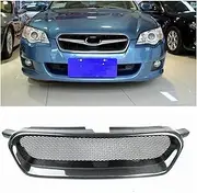 Racing Grill Compatible For Subaru Legacy 2008-2009 Honeycomb Style Front Grille Real Carbon Fiber Car Upper Bumper Hood Radiator Mesh Grid