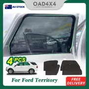 4PCS Magnetic Window Sun Shade Mesh Cover for Ford Territory 2004-Onwards (for: Ford)
