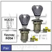 Nice Door Lock Barrel - Pair, NDL22W