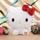 小禮堂 Hello Kitty 45週年絨毛玩偶娃娃《M.白吊帶褲》擺飾.玩具