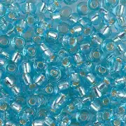Silver-Lined Aqua Miyuki Seed Beads 6/0 (6-9148S-TB)