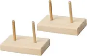 GLSTOY 2sets Sewing Spool Rack Wooden Thread Holder Spool Storage Stand Multi-purpose Organizers for Home Diy Craft 2pcs*2