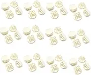 Wire Cube Plastic Connector 48Pcs Wire Grid Cube Organizer Connector for Modular Closet Storage Organizer and Wire Shelving (White)
