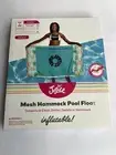 Justice Inflatable Mesh Pool Float Converts to Chair, Drifter, Saddle Or Hammock