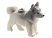 Lego New White Minifig Husky Dog Blue Eyes Series 22 Snow Guardian Pet Animal