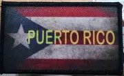 Puerto Rico Flag Patch W/ Hook & Loop Fastener Tactical II