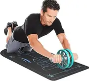 Ancsttu Abdominal Knee Mat - Ab Roller Knee Mat Non-Slip Exercise Mat | 7mm Sound Insulation Floor Pad Thick Knee Pad for Women & Men