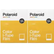 2 Pack Polaroid Color Instant Film for I-Type & NOW Cameras, 16 Photos