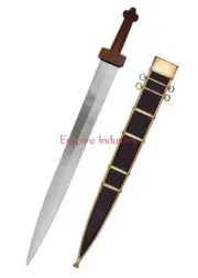 Handmade High Carbon Steel Republican Delos Gladius With Scabbard Medieval Sword