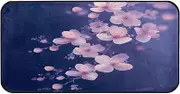 Quteprint Non-Slip Super Absorbent Floor Door Mat, Cherry Blossoms Flowers Japanese Runner Rug for Entryway, Hallway, Kitchen - Indoor/Outdoor Doormat, Easy Clean Home Decor, 39x20 Inch