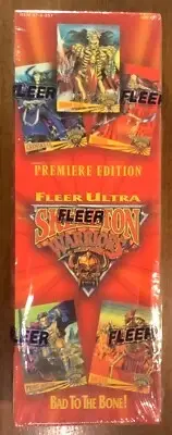 1995 Fleer Ultra Skeleton Warriors Premiere Edition Factory Sealed 100 Pack Box