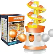 Ping Pong Machine,Ping Pong Robot Machine | Tennis Ball Shooter 16 Balls Ping Pong Trainer - Ball Thrower Portable Kids Table Tennis Training Server for Beginners