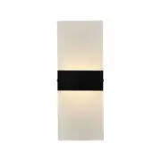 Brilliant 29cm Black Matt LED Modern Wisher Wall Light