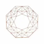 Gold Geometric Frame, All Seasons, Home Decor, Home Accents, 1 Piece