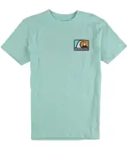 Quiksilver Mens Mellow Bubble Graphic T-Shirt, Blue, Medium