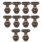 10Pcs Furniture Buckle Clasp Lock Vintage Decorative Latches Hasp Decorative