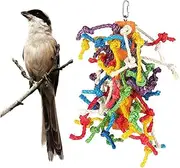 BESPORTBLE Parrot Rope Toys Ladder Toy Cockatiel Toy Foraging Toys for Parrots Parrot Chewing Toy Hanging Toy Parakeet Toy Mirror Toys Parrot Toy Pet Toy Bird Toys Canary Toy Chew Toy Bamboo