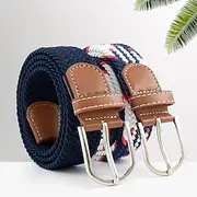 Men's Canvas Belt Braided Belts Black White Alloy Plain Daily Wear Going out Weekend